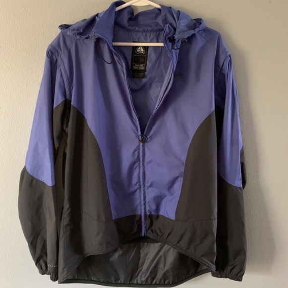 Nike ACG Oregon Series-Y2K-Blue and Black Shell Outer Layer Women’s Windbreaker - Picture 3 of 13